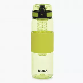 Бутилка за вода с цедка DUKA SPORTING 530 мл. зелен
