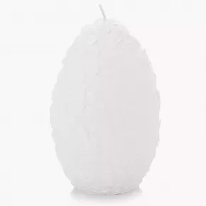 Свещ яйце DUKA FLAMME PASK 15 см., бял